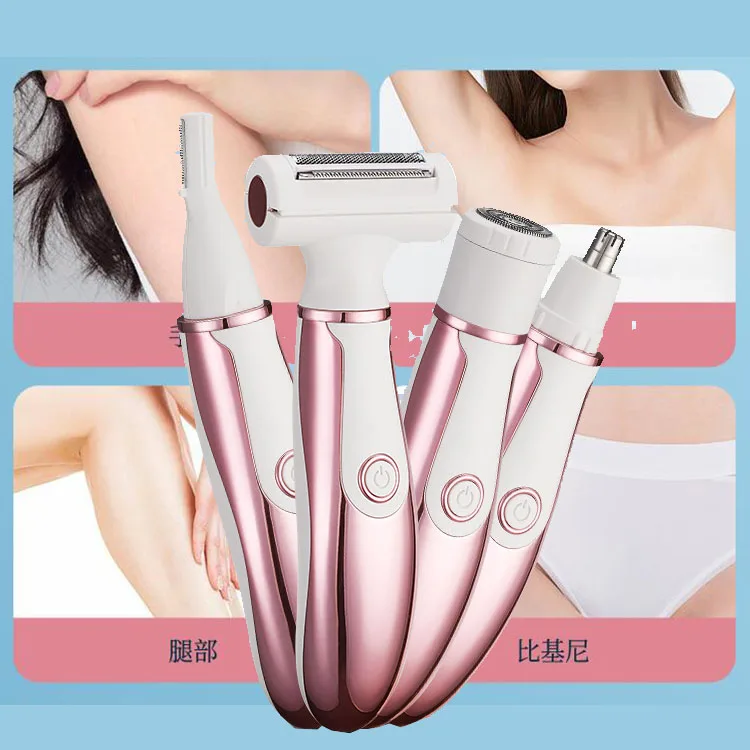 NEW 4in1 Hair Removal Appliance Lady Shaver Callus Remover Electric Rechargeable Professional