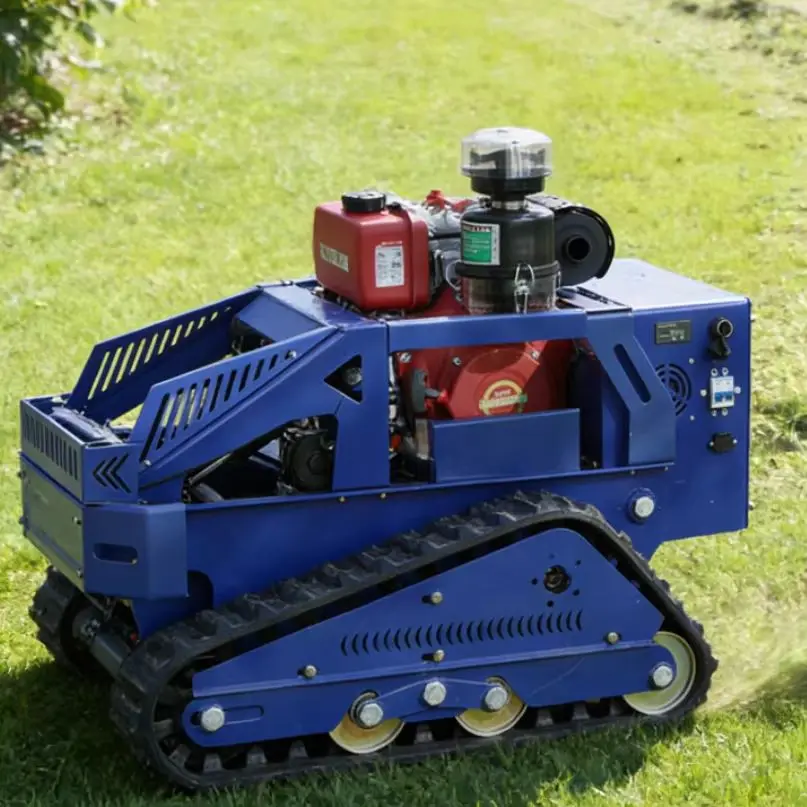 

Customized new remote-controlled weed trimmer for professional cutting of weeds on slopes, fields, and all terrains