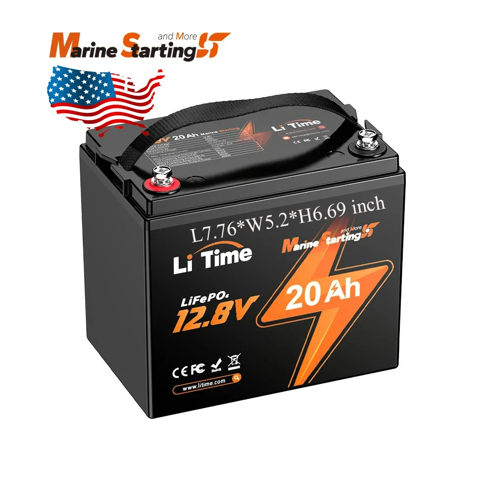 

US Stock High CCA 12V 20Ah 80Ah Lithium Marine Battery 800CCA IP67 Waterproof BMW Grade Cells For Boats Lithium Ion Battery Pack