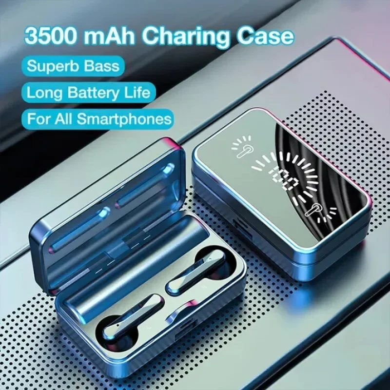 TWS Bluetooth-Compatible Earphones Stereo Sport Headset Waterproof Wireless Headphone  Earbuds for all smartphones