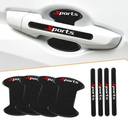 8pcs Car Door Handle Bowl Sticker Protector Anti Scratch Cover Accessories Trims