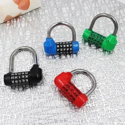 Shackle Five Digit Number Wordlock Word Combination Security Padlock Hardened Steel Plastic Shell High Quality