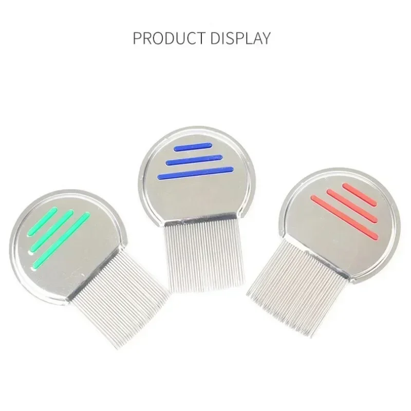 1pcs High Quality Terminator Lice Comb Nit Free Kids Hair Rid Headlice Stainless Steel Metal Teeth Remove Nit Brush