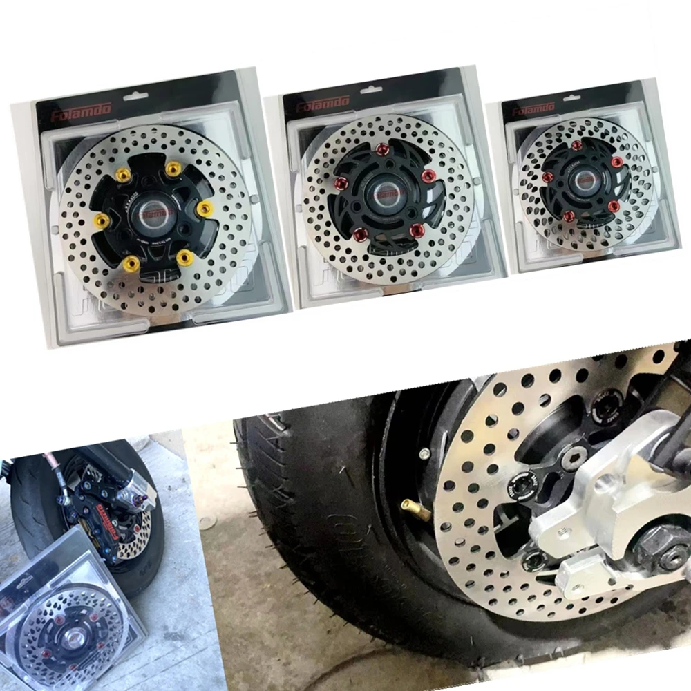 

Universal Motorcycle 220*70mm 3 hole Floating Disk Front Rear Wheel Brake Disc For Honda Yamaha RSZ JOG Niu Scooter Dirt Bike