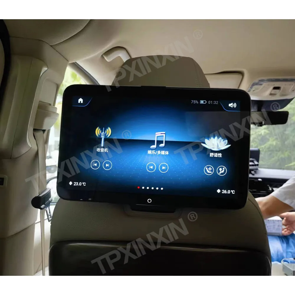 For Mercedes BENZ Android Car Headrest Monitor TV Player display Touch Screen BT Bluetooth Audio Video Player FHD 1080P