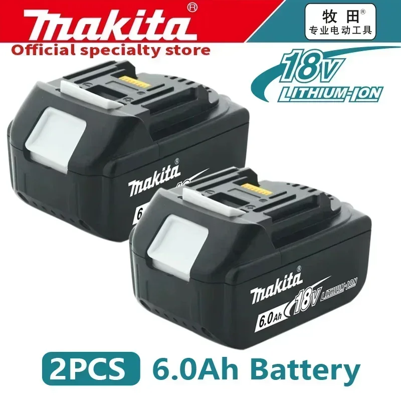 Originele echte 6Ah Makita gloednieuwe 18V gereedschapsbatterij voor MAKITA gereedschap BL1830B BL1850B BL1850 BL1840 BL1860 BL1815 Gereedschap DTW700