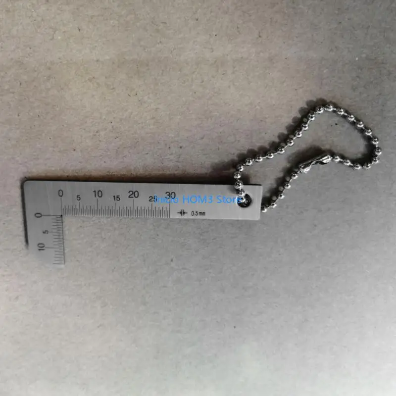 

A5YD Chamfer Gauge Ruler for Mechanical Manufacturing Glass Processing Graduation 0.5mm Accuracy 0.25mm Chamfering Caliper