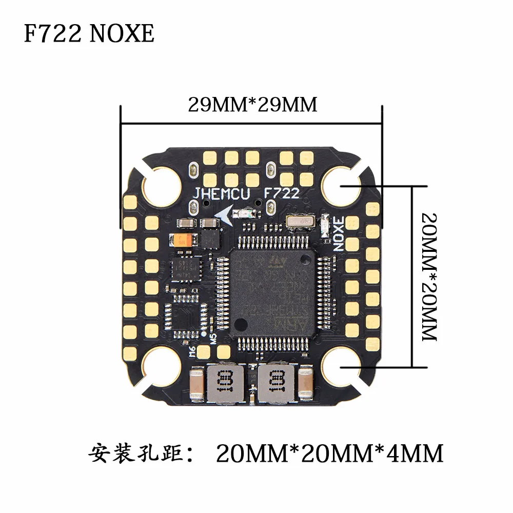 JHEMCU F722 NOXE FC ICM-42688-P 3-6S STM32 TYPE-C For ELRS TBS CRSF SBUS IBUS DSM2 DSMX FPV drone 20X20MM