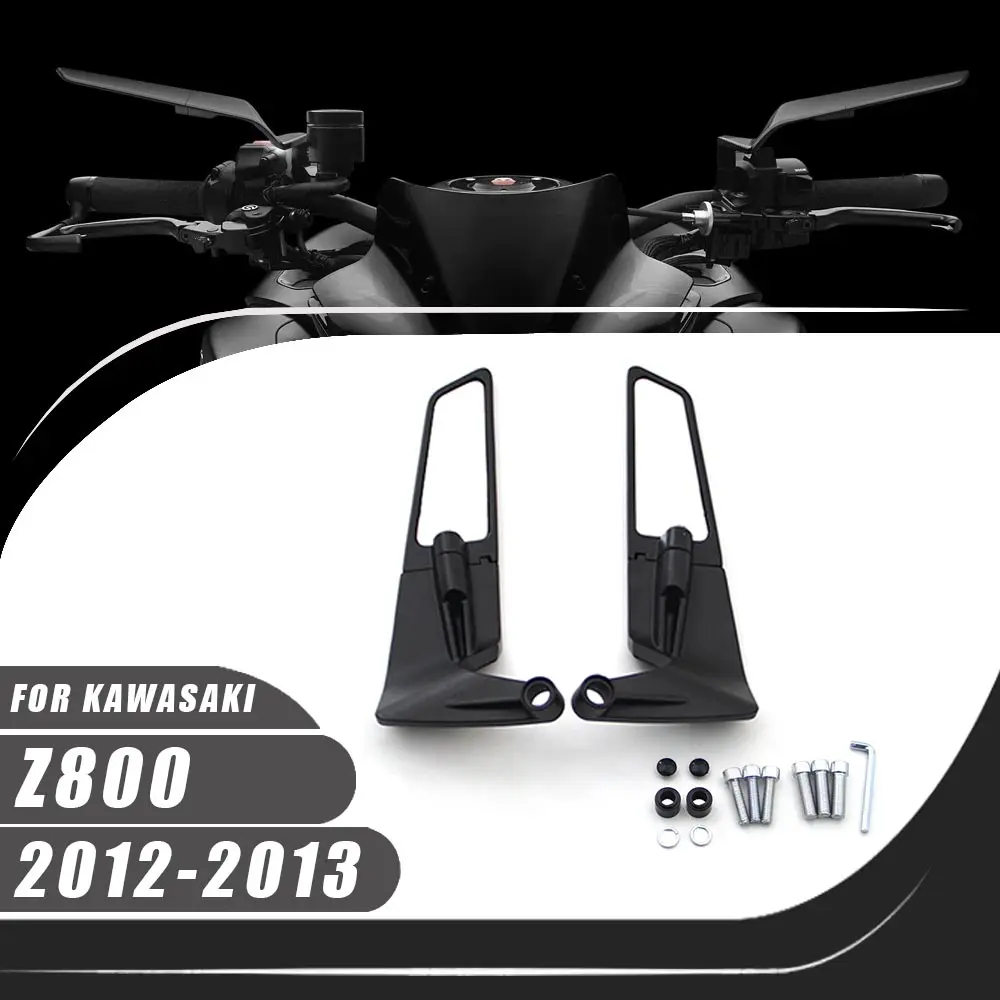 

Для Kawasaki Z800 2012-2013 Z 800 мотоциклетные зеркала Stealth Winglets зеркальные наборы для вращения регулируемых боковых зеркал