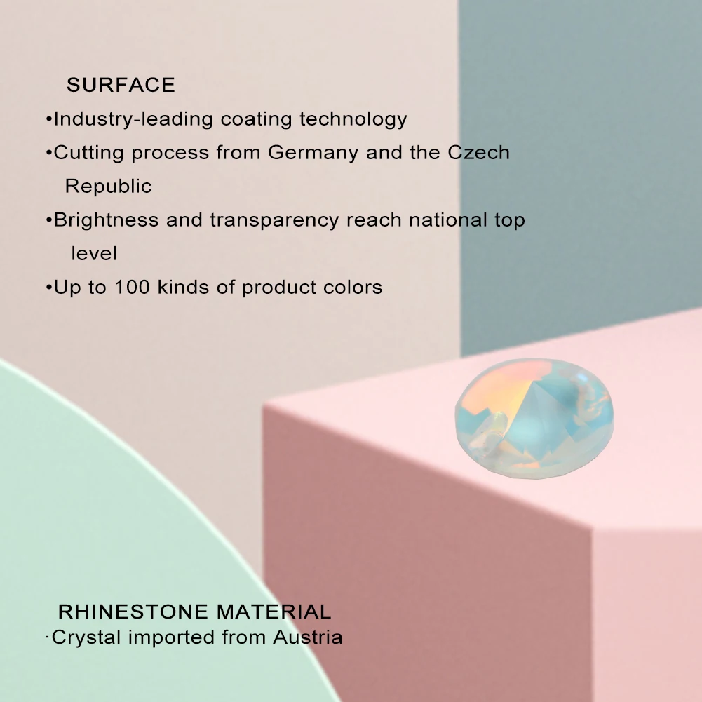 YHB OP Rovoli Opal Lt Sapphire Violet  Glass Sewing Stones Flatback Sew on Rhinestones For Garment Clothes Bags H6200