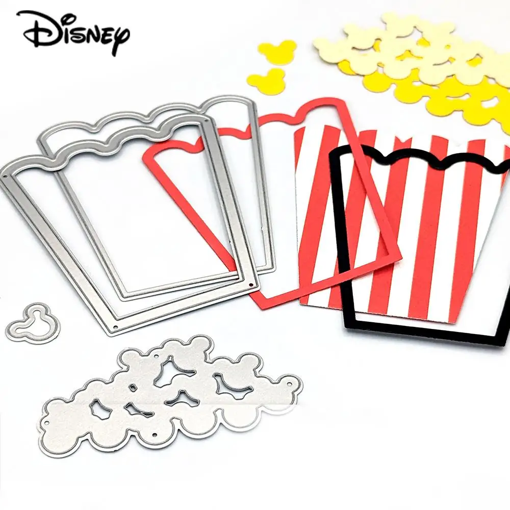 Pyszny Popcorn Metalowe matryce do wycinania Szablony Disney Diecut do DIY Scrapbooking Dekoracyjne wytłaczanie Papierowe kartki do rękodzieła