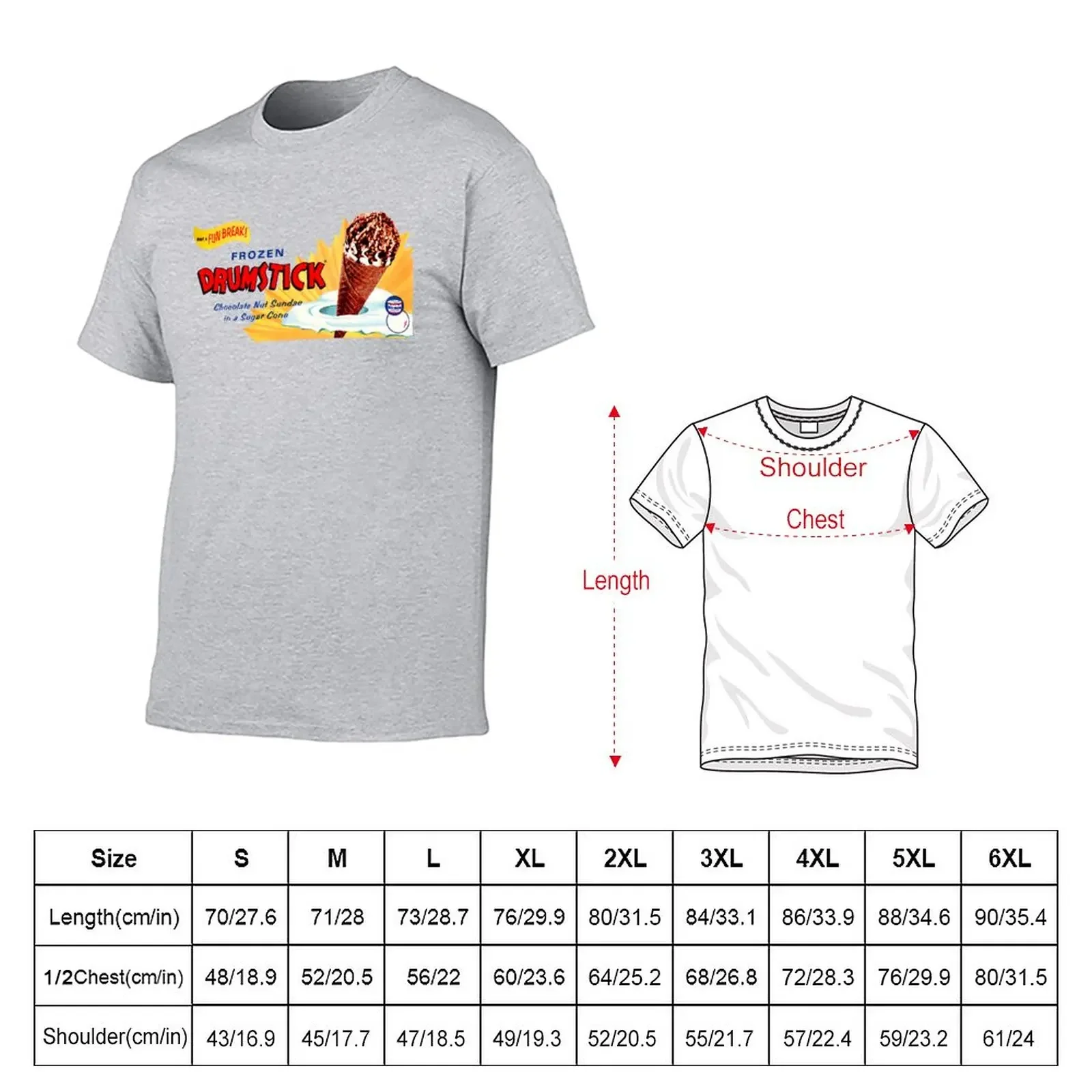 New FROZEN ICE CREAM DRUMSTICK - PACKAGING T-Shirt customized t shirts Short sleeve clothes for men