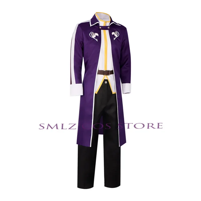 Серый косплей, аниме Fairy Tail, серые костюмы Fullbuster, плащи, брюки, пояс, униформа, комплект париков, наряд для вечеринки на Хэллоуин для мужчин и женщин