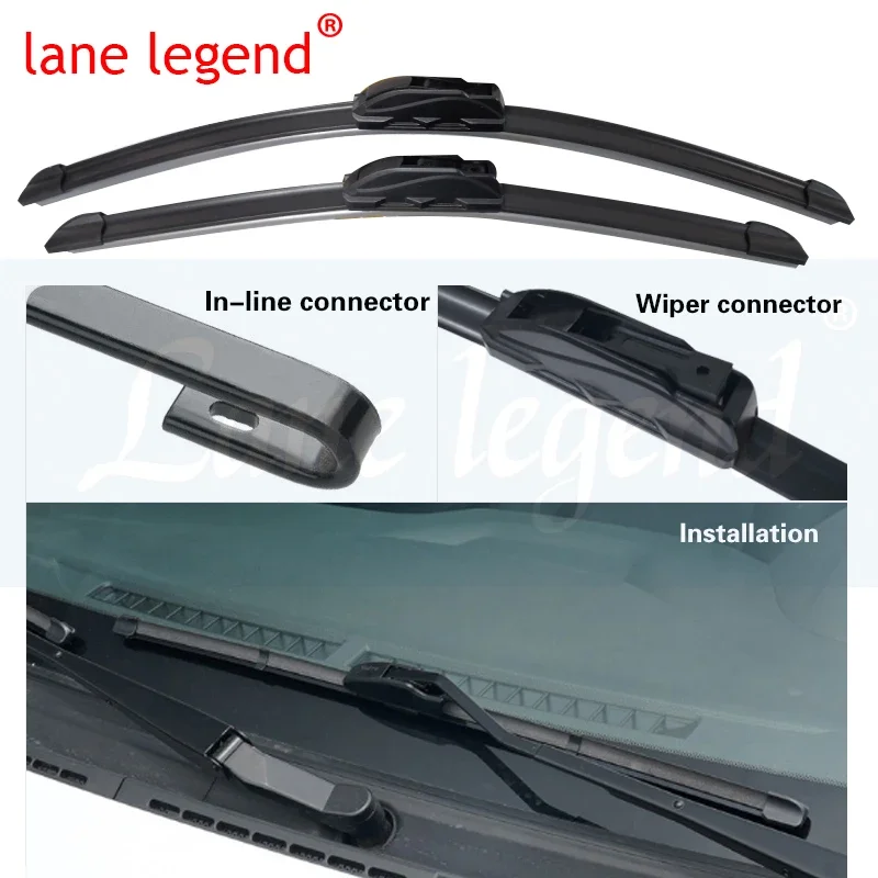 2pcs Car Front Rear Wiper for Toyota Yaris XP210 2022 2021 2020 Windscreen Auto Wipers Blades Accessories Wiper