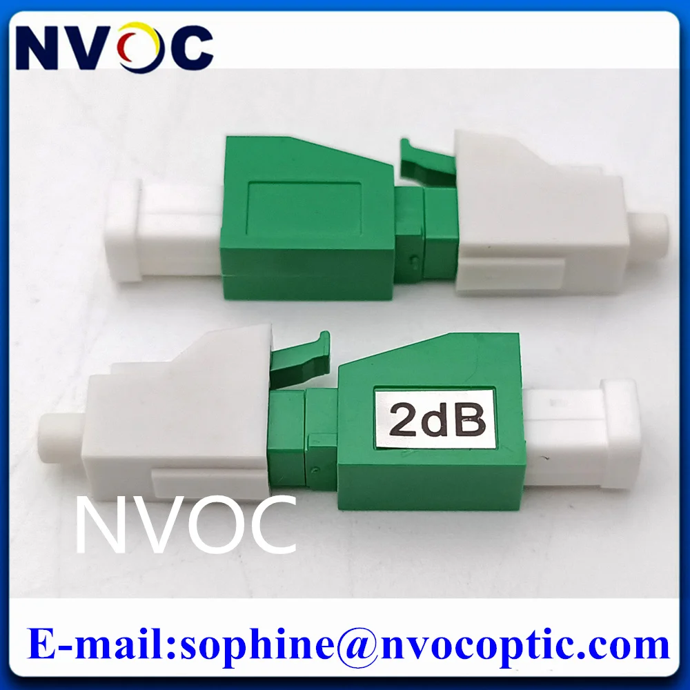 10Pcs/Lot,LC/UPC MM OM3 Multimode Female to Male  Fiber Optic Attenuator,LCUPC 2/6/15/25dB Plug-in Fixed Fiber Optic Attenuator