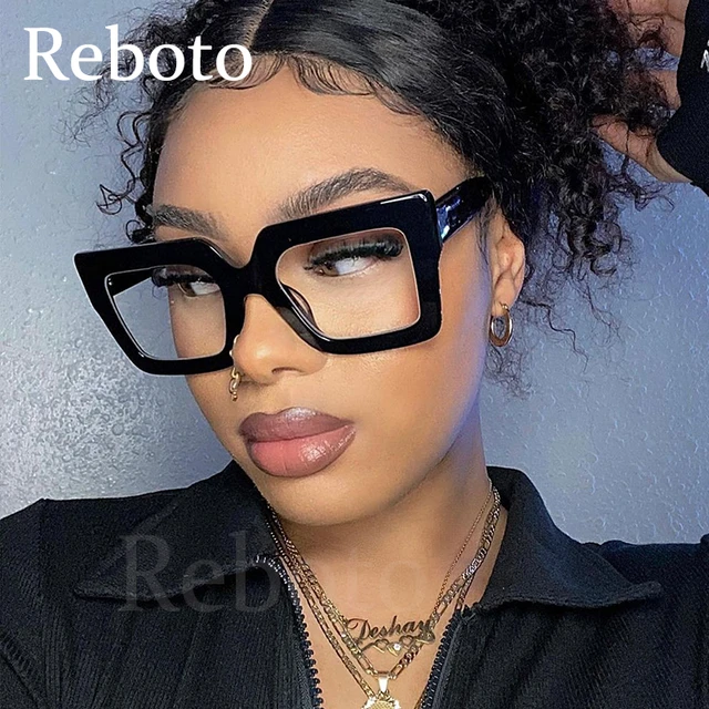 Oversized Square vlass Women s Glasses Frames