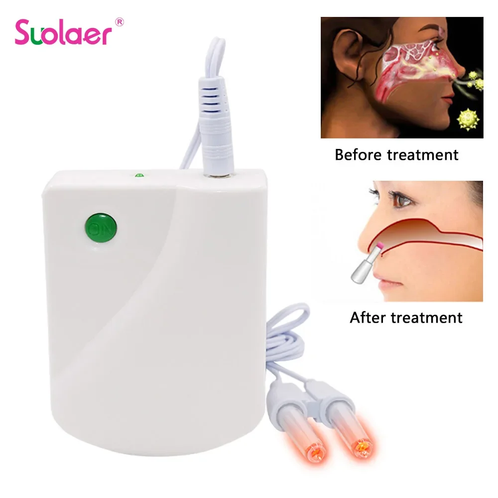 SUOLAER Rhinitis Sinusitis Laser Therapy Device Nose Breathe Treatment Machine Medical Allergic Nose Treat Apparatus Health Care