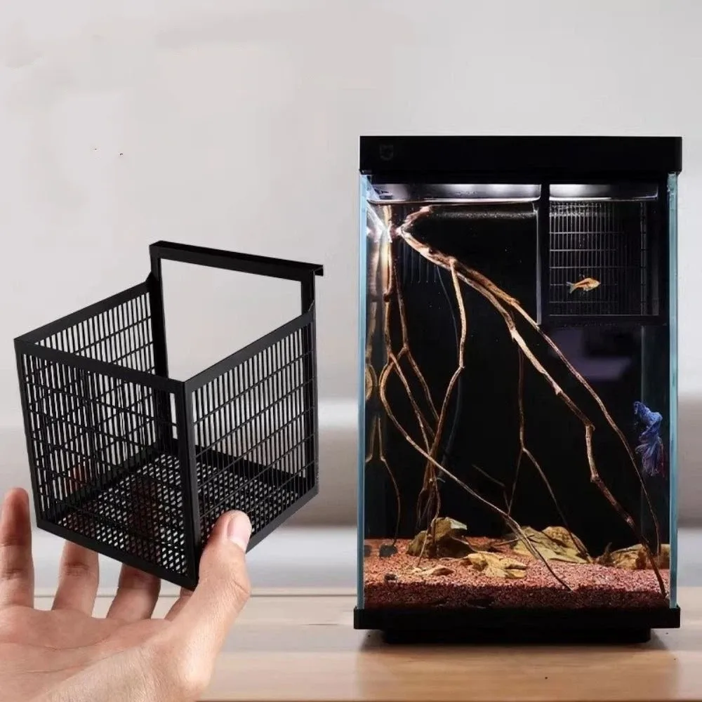Hangable Guppy Breeding Box Ventilated Durable Aquarium Breeder Box Permeable Floating Hatching Box Fish Tank Isolation Box