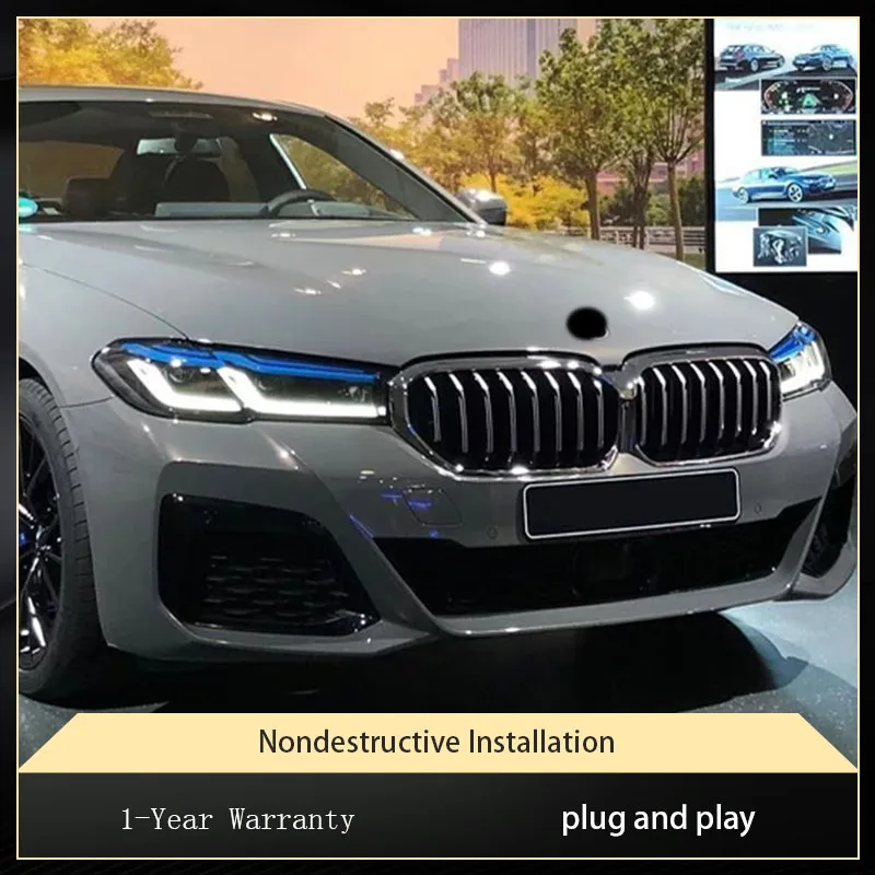 

Car Accessories LED Lamp For BMW 5 Series G38 2021-2023 Headlight 2023 Newest Design Headlamp 525 528 530 Auto Lighting Systems