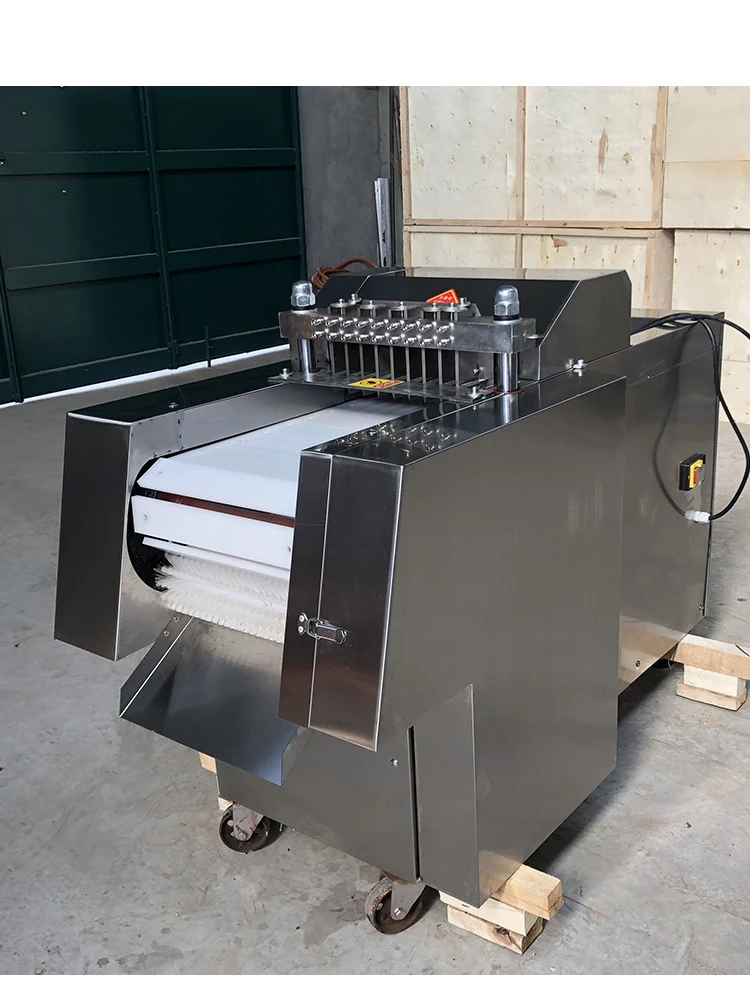 

Машина для резки кубиков замороженной свежей курицы, говядины, машина для нарезки кубиками мяса, машина для резки куриных нагирод