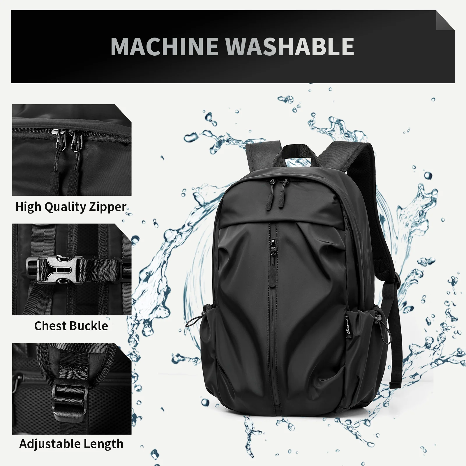 Mens Backpack Waterproof Notebook Backpacks Travel Vacuum Compression Laptop Backpacks High Quality Storage Business Bag New in