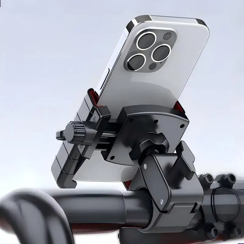 

Motorcycle Phone Holder Anti-Vibration Phone Holder 360° Rotation Universal Bike Handlebar Mount for iPhone Samsung