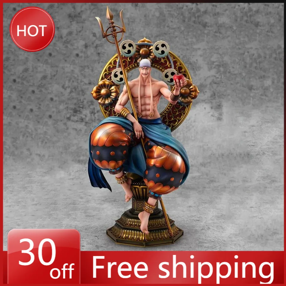 

39cm One Piece Figuer Enel Thor Sitting Position Model Anime Action Collection Desktop Ornament Decoration Children Toys Gifts