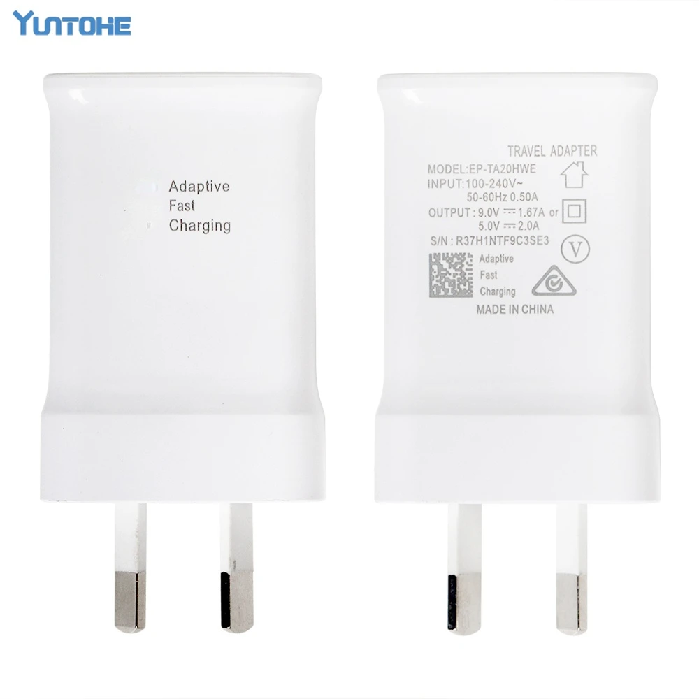 

Wholesale 100Pcs/lot High Quality Fast AU Plug 5.3V 2A Home Wall Adapter Charger for Samsung Galaxy Note Mobile Phones