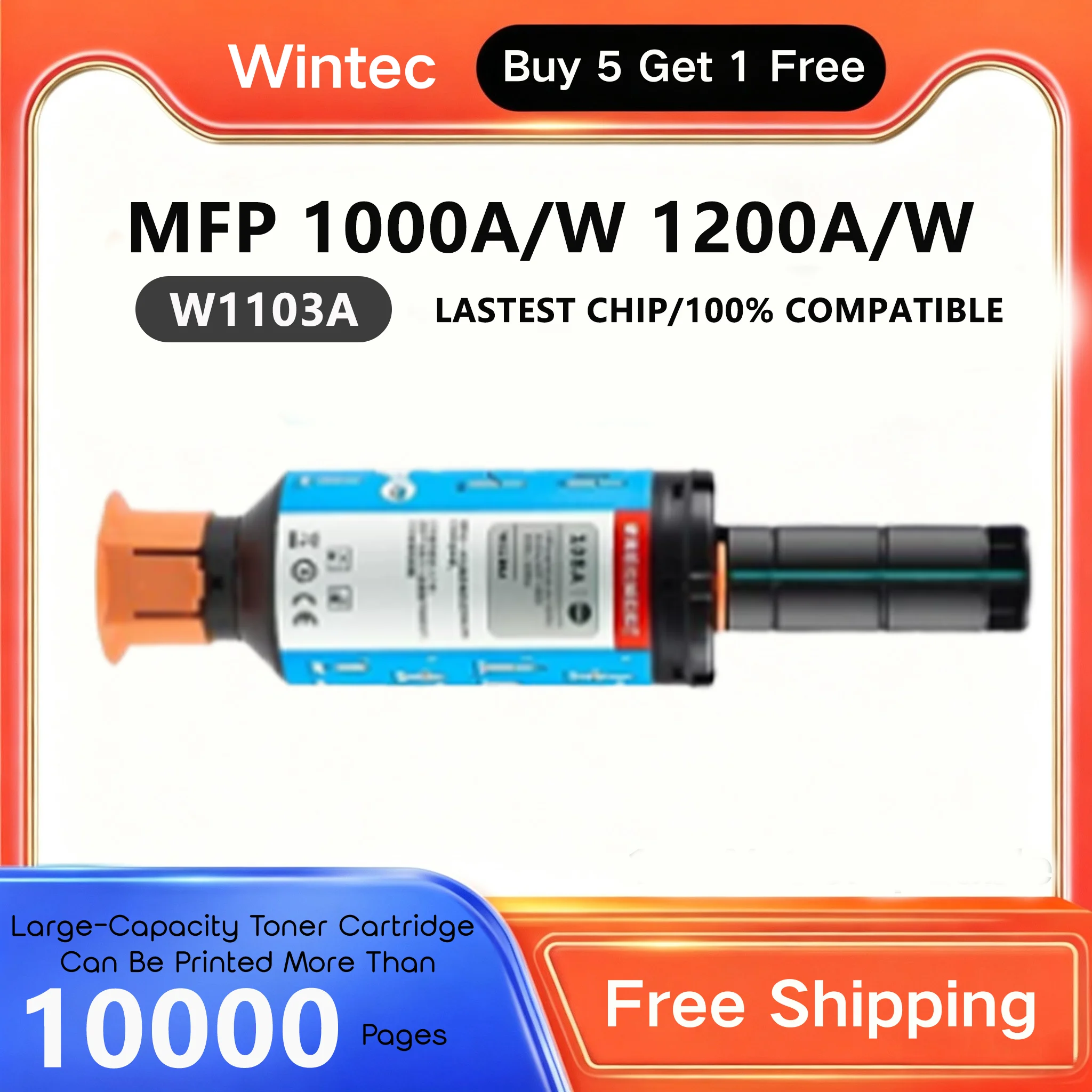 143A W1103A W1143A 1000a Wintec Neverstop Laser MFP 1200a 1000w intelligent Flash ink Cartridge For HP