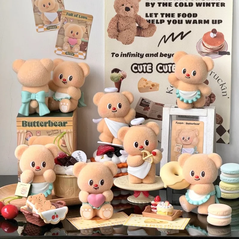

Butterbear Sweet Life Series слепая коробка куклы игрушки фигурка бабочка флокированные фигурки настольные подарки для детей девочек