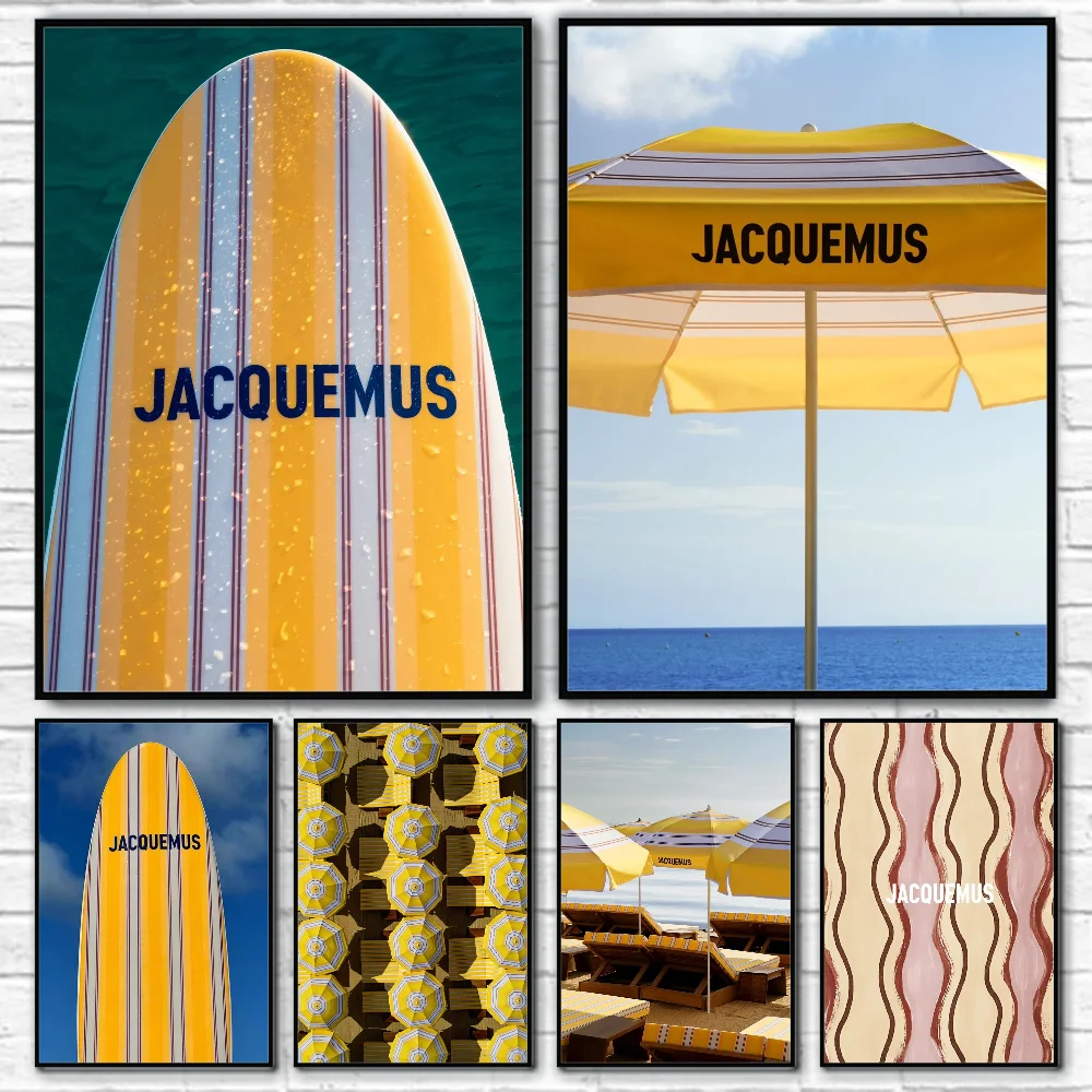 Classic J-Jacquemus Poster Sticky Wall Art Printing Waterproof Home Living Bed Room Bar Aesthetic Decor