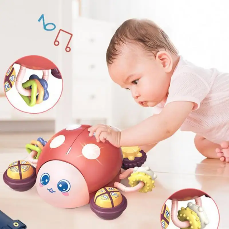 

Musical Crawling Ladybug Toy Baby Toys Music Kids Toddler Ladybug Toy Development Learning Toys Ladybug Crawling Toys Pet Toys