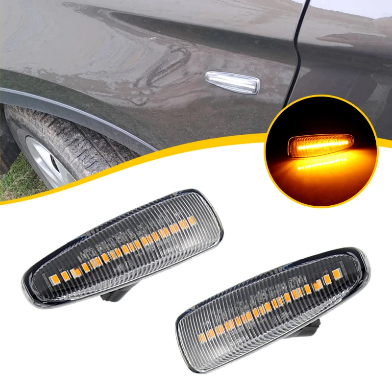 

2 шт. светодиодный автомобильный сигнальный фонарь на крыло, светодиодные боковые габаритные фонари для Mitsubishi ASX 12, модель предварительной фасоли, не подходит для других лет ASX