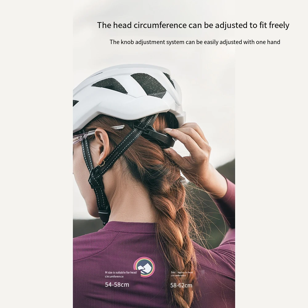 ROCKBROS Fahrradhelm Atmungsaktiv 16-Loch-Belüftung Herren Damen MTB Fahrradhelm Verstellbare Polsterschicht Helm – Detail 6