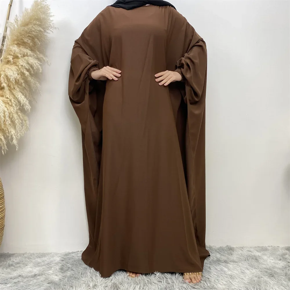 Ramadan Abaya Women Prayer Garment Maxi Dress Eid Dubai Turkey Muslim Kaftan Islamic Clothing Moroccan Caftan Gown Jalabiya Robe