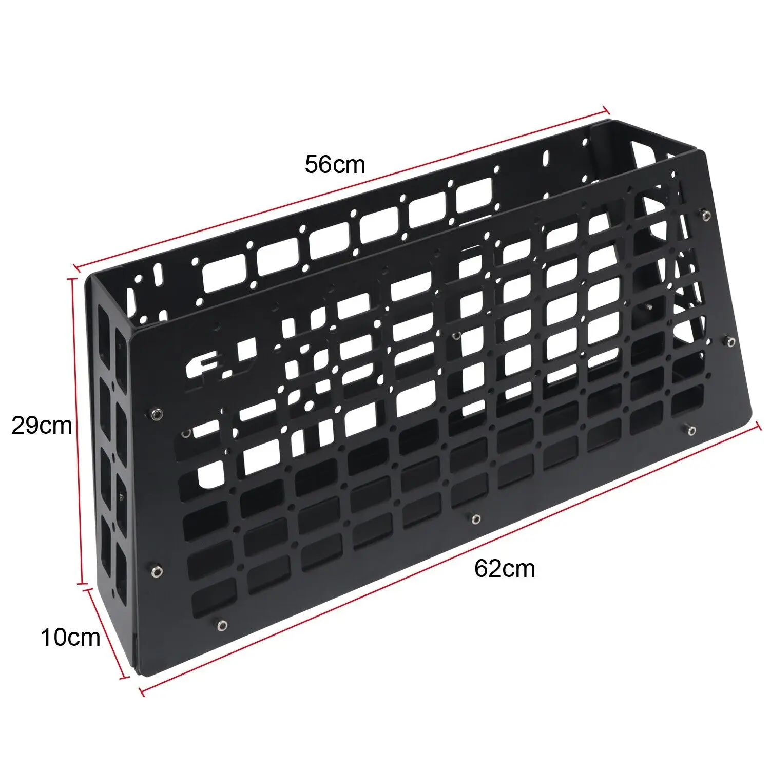 For Toyota FJ Cruiser 2007-2023 Car Accessories Aluminium Alloy Molle Panel Rear Trunk Debris Rack Storage Box 1pcs