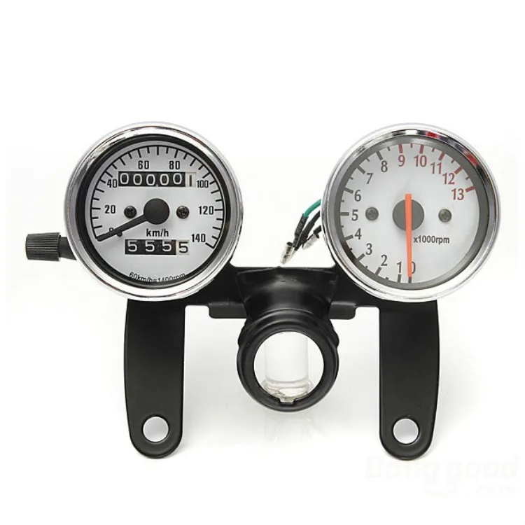 

2 in 1 Motorcycle Speedometer, Motorcycle Tuning Odometer 13000RPM Tachometer