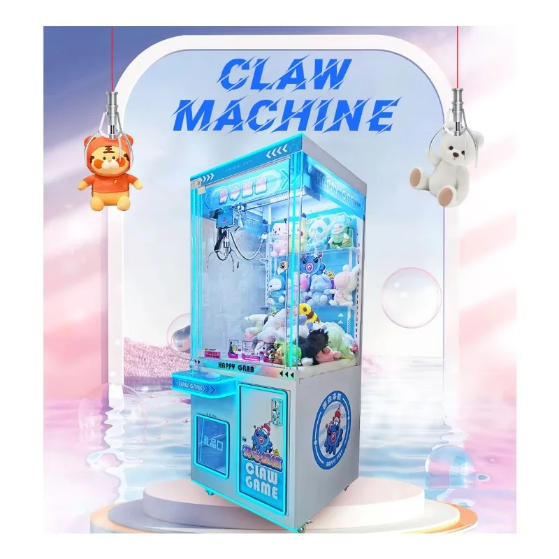 Coin Operated Gift Snack Claw Crane Machine Steel PVC Acrylic for Commercial Arcade Custom