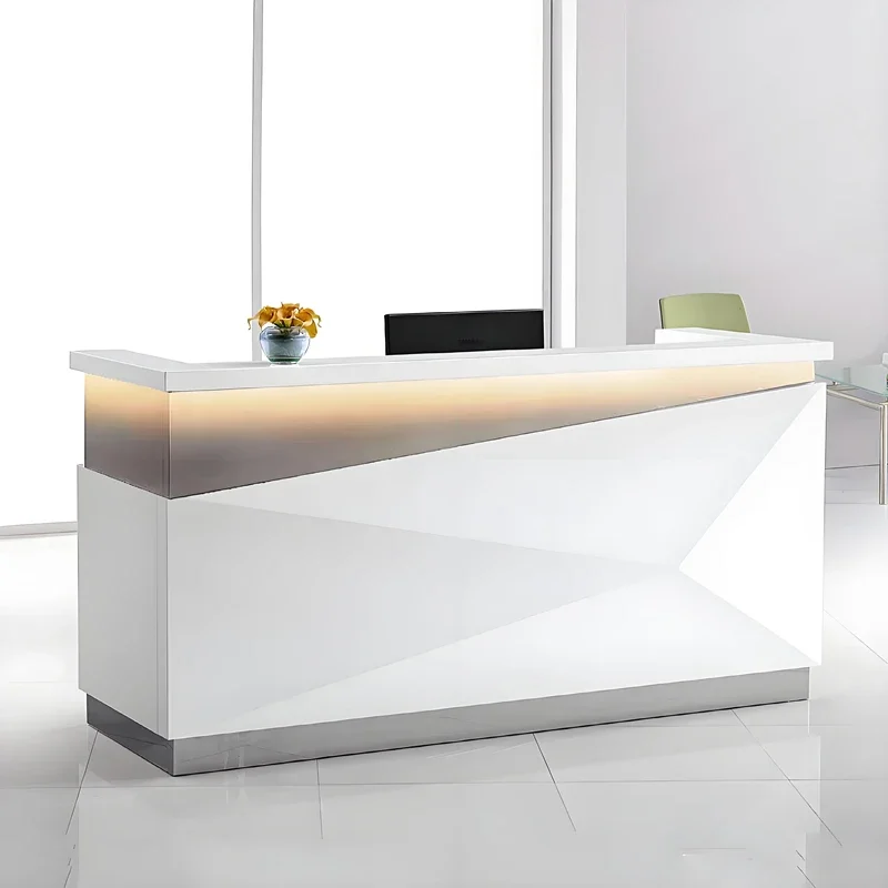 2026 Low Price Front Counter Sport Center Reception Desk Commercial Front Desks Hotels Supermarkets Hospitals Gyms Front Desk