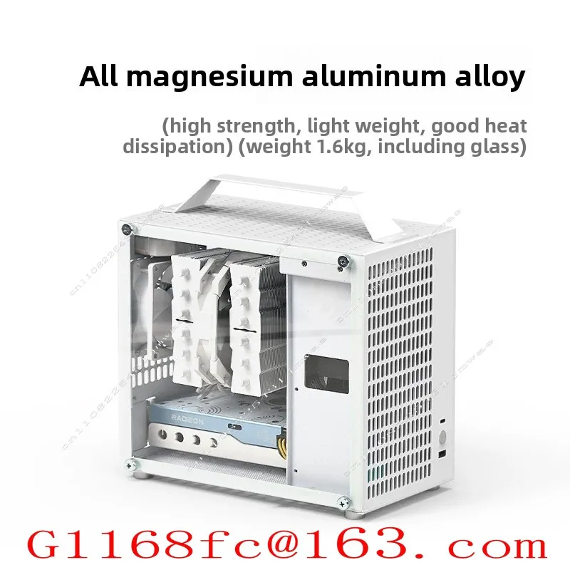 U35 Case ITX Handheld Portable Side Transparent Desktop Computer SFX Power Supply Mini All Aluminum Case Non C24