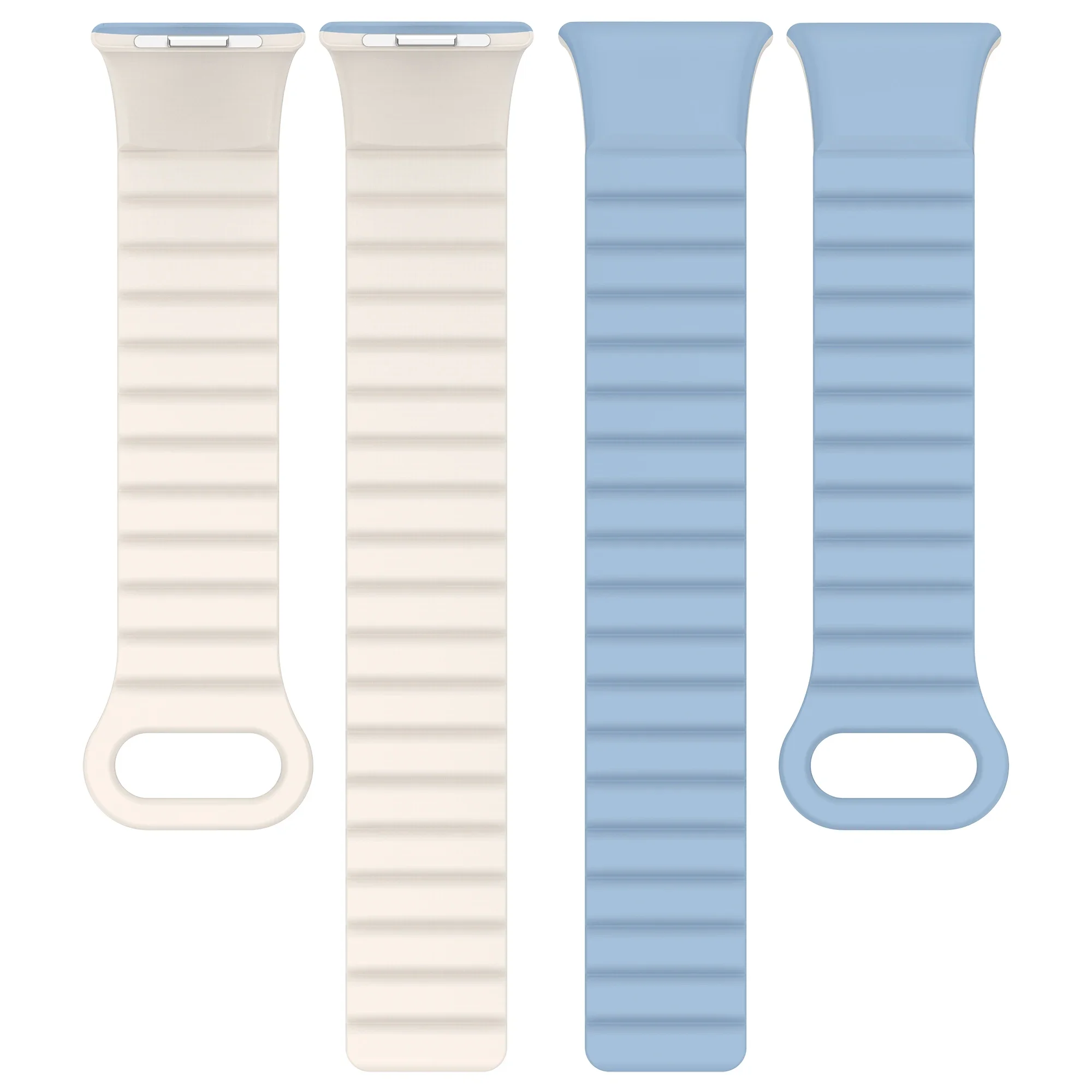 Silikonowa opaska magnetyczna do zegarka Redmi 5/4 aktywna bransoletka sportowa do Xiaomi Miband 9/8 Pro miękka pętla opaska na nadgarstek z mechanizmem szybkiego uwalniania