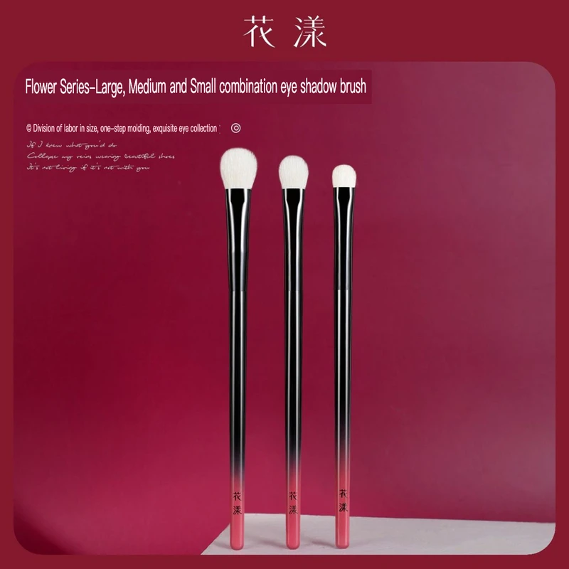 Floral  Floral Wool Large, Medium, Small Eyeshadow Blending Detail Eye Brush, Cangzhou Animal Hair Makeup Brush