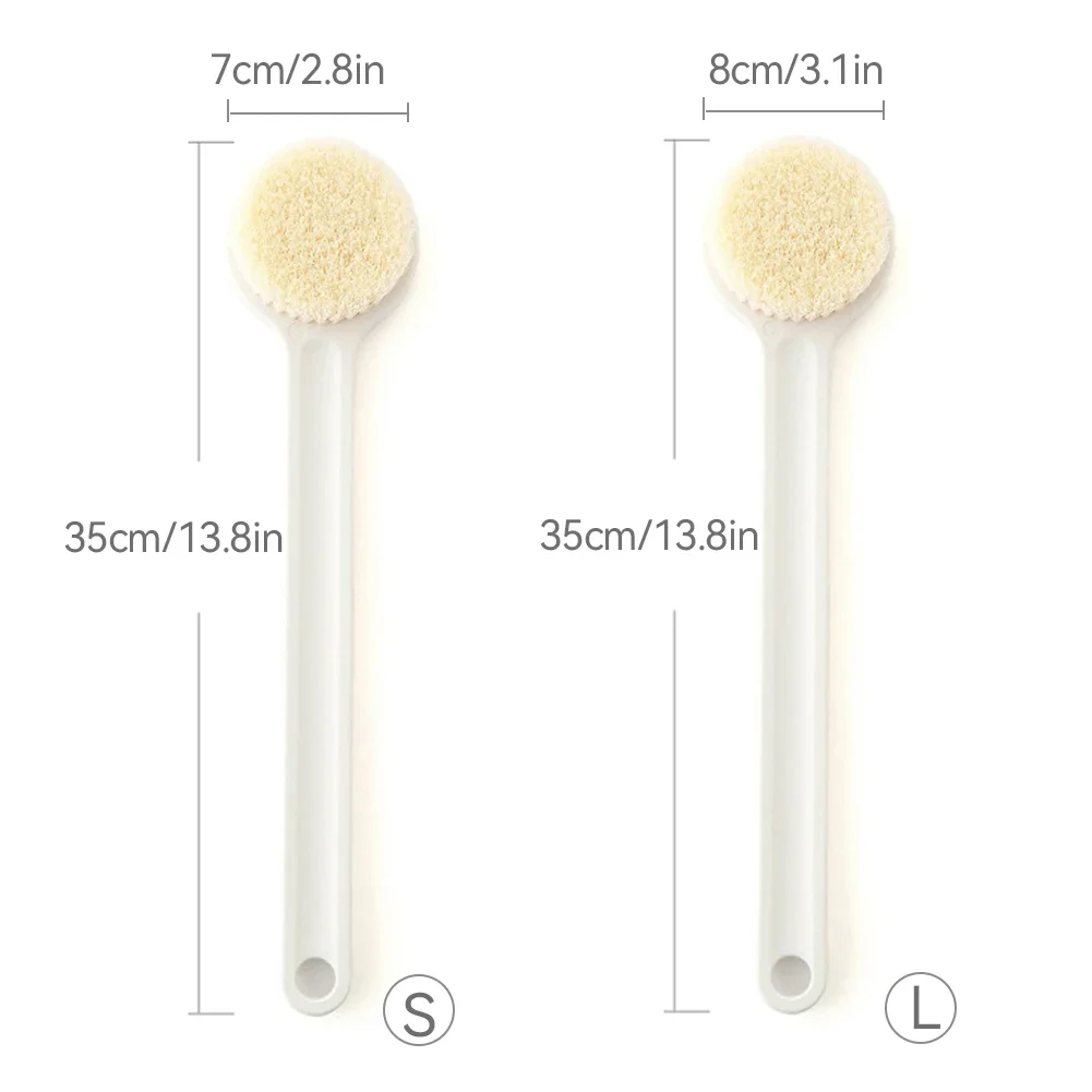 2024New فرشاة حمام مقبض طويل التقشير فرك الجلد مدلك تقشير فرشاة الحمام الظهر الجسم حمام دش تنظيف فرش