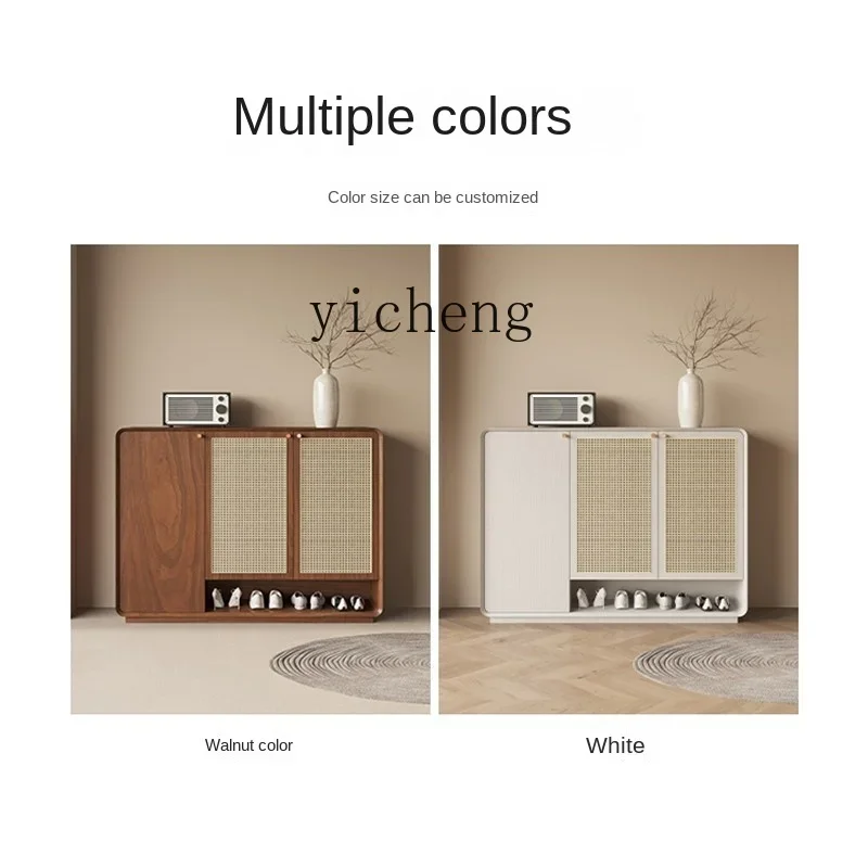 

Xl Rattan Japanese Style Entrance Living Room Nordic Small Apartment Entrance Hall Ultra-Thin Shoe Cabinet
