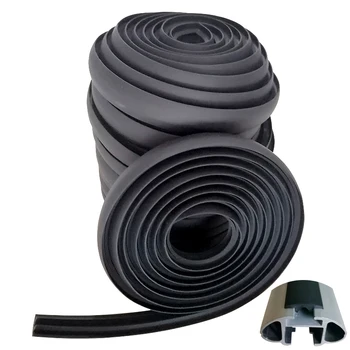 La tira de goma de sellado en la parte inferior de la barra transversal del portaequipajes puede reducir la resistencia al viento, el ruido de la anchura 19 mm para la varilla superior Thule