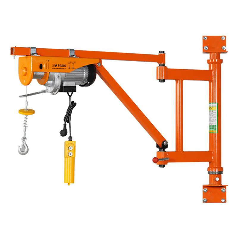 Articulated Boom Crane, Home-Use Wall-Mounted Crane, 220V Electric Hoist, Wall-Mounted Decorative Crane, Rotatable (Customized)