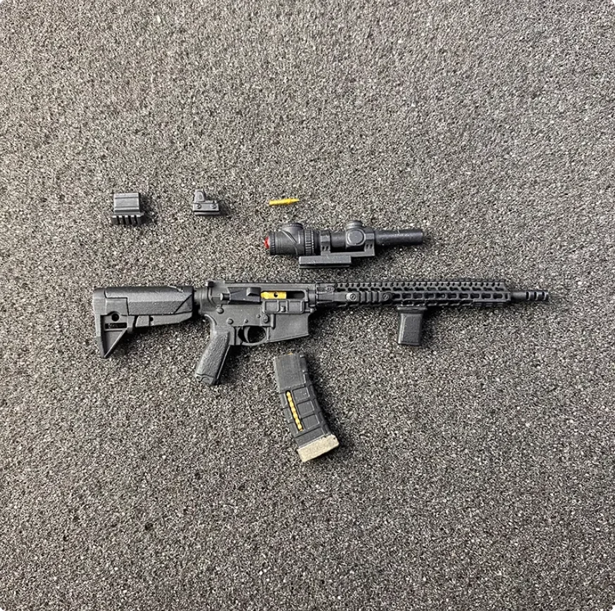 1/12 مقياس الجندي TR1 AR-15 ملحقات البندقية حقيبة الراتنج عالية الجودة لعبة مجسمة ل 6 ''عمل الشكل HASUKI الخ الجسم في الأوراق المالية