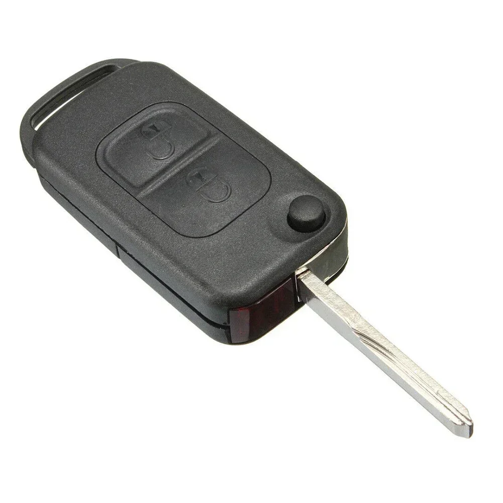 2 Button Car Key Shell Folding Flip Remote Key Fob Case Shell For Mercedes-Benz A C E W168 W202 W203 W210 W461