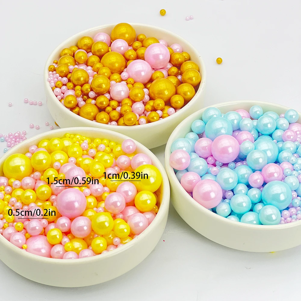 85g Mix Colors White Pearl Sprinkles Cake Topper For Birthday Party Dessert Baking Decor Cake Decorations for Decoration Only