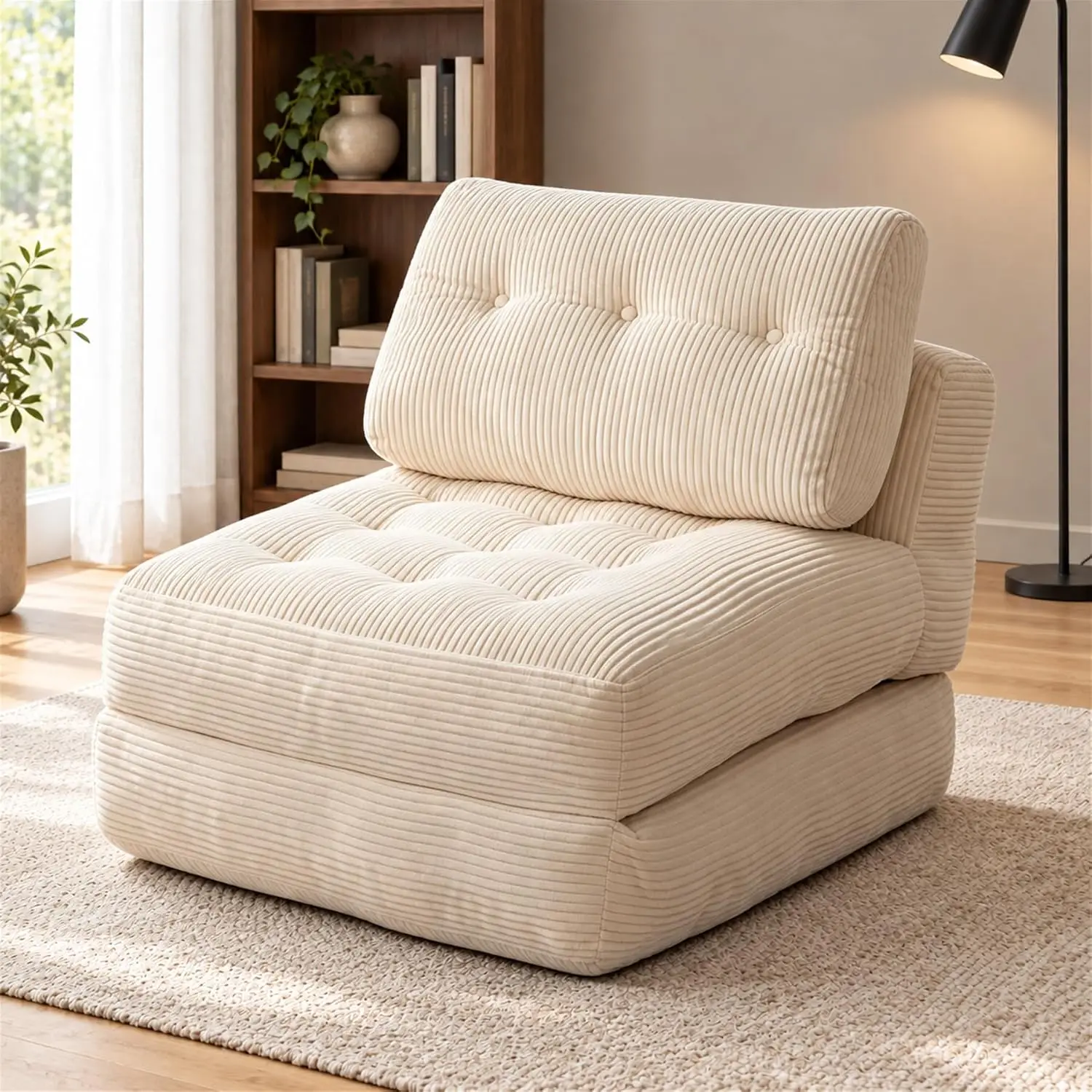 4-in-1 Folding Sofa Bed, Convertible Sleeper Chair & Mattress for Adults, Customized